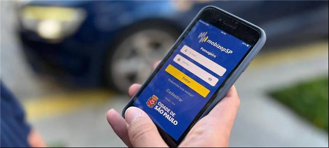 Imagem do app MobizapSP, da Prefeitura de São Paul