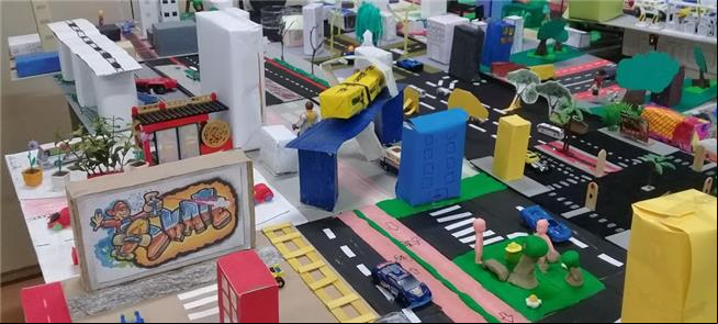 Maquete construída pelos alunos do Colégio Santa M
